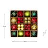 44PCS Durable Plastic Christmas Ball Set 3-6cm Suspensable Xmas Ornament Ball 10 Colors Christmas Tree Balls Home