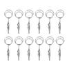 12pcs 2.8in Double Headed Memo Clip Metal Card Holder Wire Photo Clamp for Hanging Photo Display