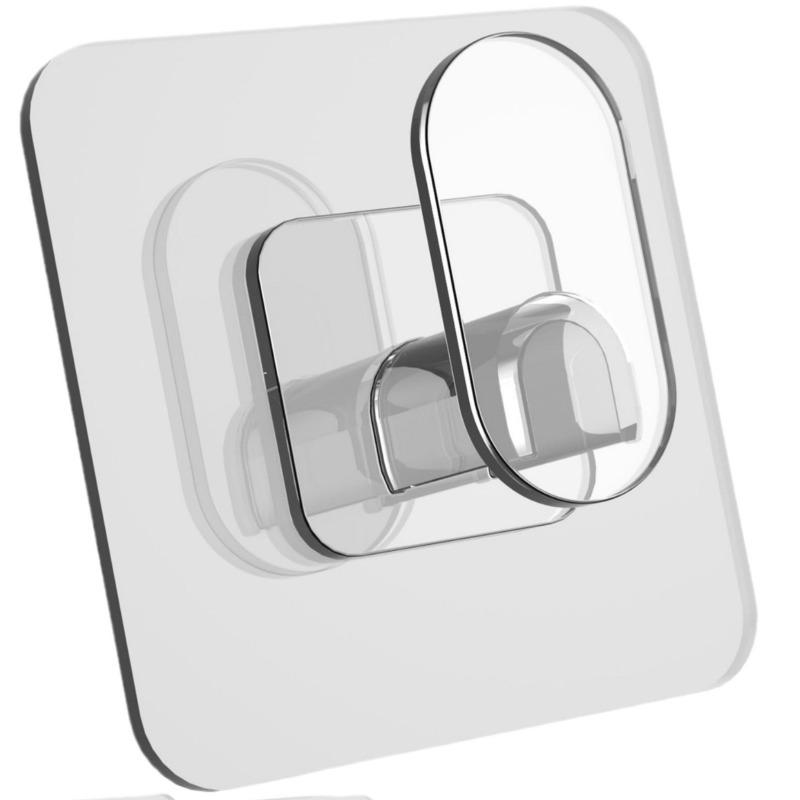 Пластиковый клейкий крючок для ванной комнаты, бесшовный, прочный, крючок для одежды, высокая несущая способность, прозрачный клейкий крючок