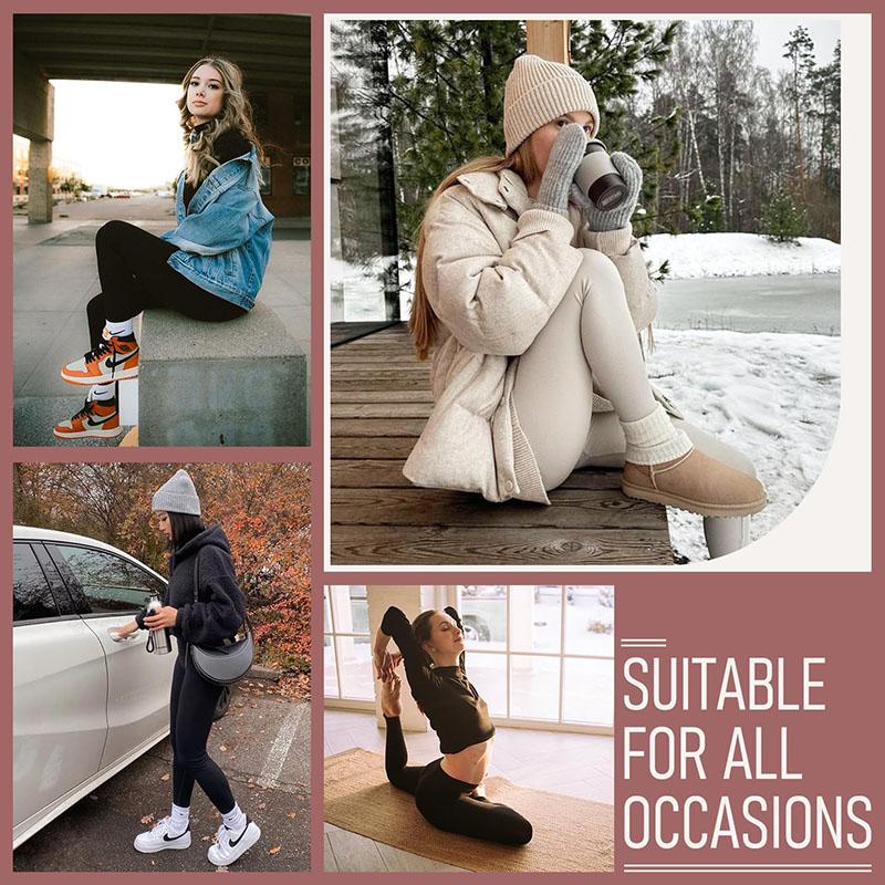 Термальные леггинсы для женщин, леггинсы с высокой талией на флисовой подкладке, зимние толстые теплые леггинсы, женские походные спортивные штаны для тренировок, йоги