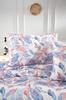 Bennu Bedding Set 3 Pcs, Duvet Cover 200x220, Pillowcase, Double Size, Self Patterned, Wedding, Daily use