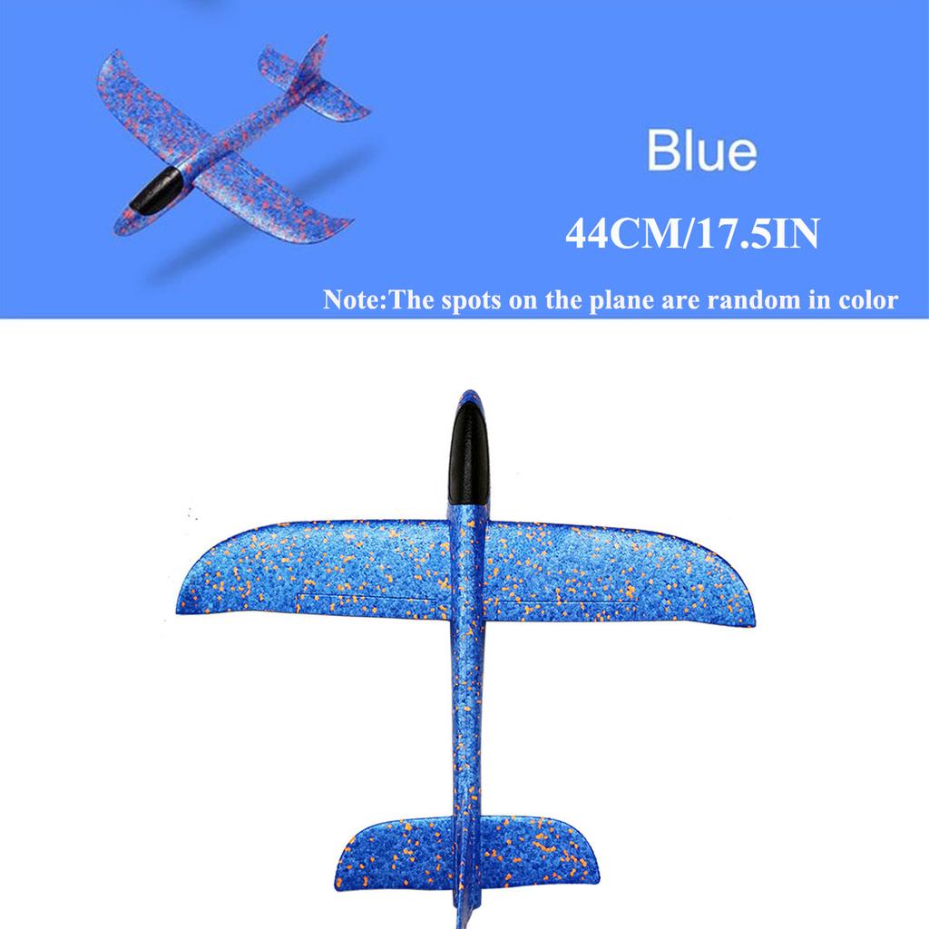 17.5in/44cm Throwing Foam Airplanes 2 Flight Mode Glider Inertial EPP Bubble Planes Outdoor Launch Kids Toys for Children Sprot