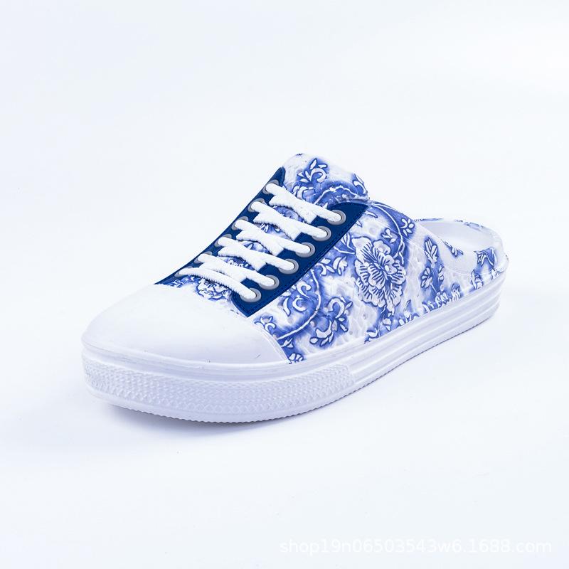 WTEMPO Women Summer Large Size Beach Sandals Female Slip-on Lightweight Breathable Outdoor Slipper Shoes