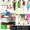 Lua Bait Set Lua Bait Fake Bait Lua Sequins Soft Bait Bucktails Ray Frog Minnow Bionic Boxed Set
