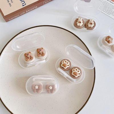 Чехол для контактных линз Новый чехол для контактных линз с пинцетом, набор присосок, портативный контейнер, коробка для контактных линз для женщин и мужчин