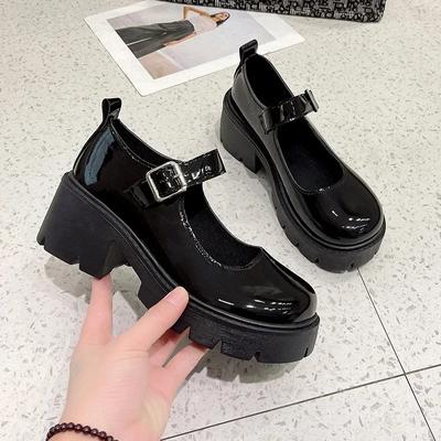 Обувь Туфли на платформе Женские туфли на каблуке в японском стиле Винтажные туфли-лодочки для женщин Студенческая женская обувь