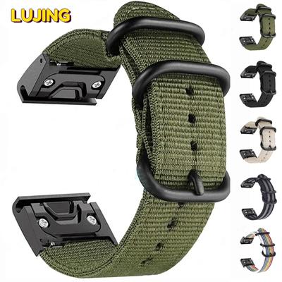 Холщовый нейлоновый ремешок для Garmin Fenix ​​7 6X6S 6 Pro 5X5 5S 3HR спортивный ремешок для часов Garmin Band 22 мм 26 мм аксессуары для браслетов
