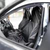 Черный Чехол на Сиденье Автомобиля из Ткани Оксфорд Передний / Задний Чехол-подушка для Сиденья Водонепроницаемый Полностью Охватывающий Протектор Сиденья Универсальный