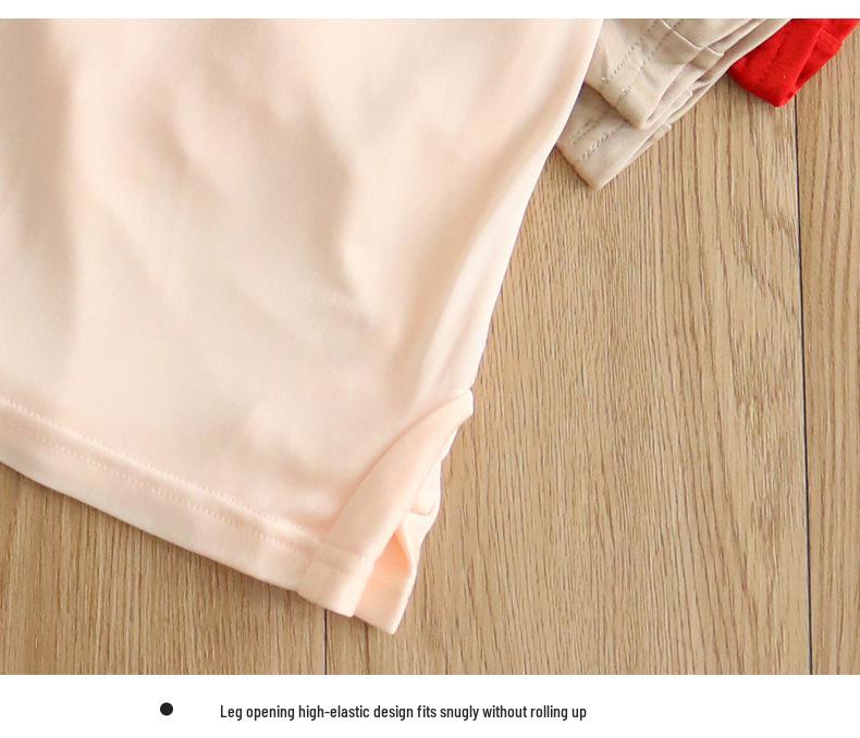 Tangge Women's Mid-Waist Mulberry Silk Boxer Briefs - Comfortable Silk Base Layer Panties