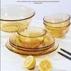 Luminarc Jingpo Amber Glass 12-Piece Tableware Set