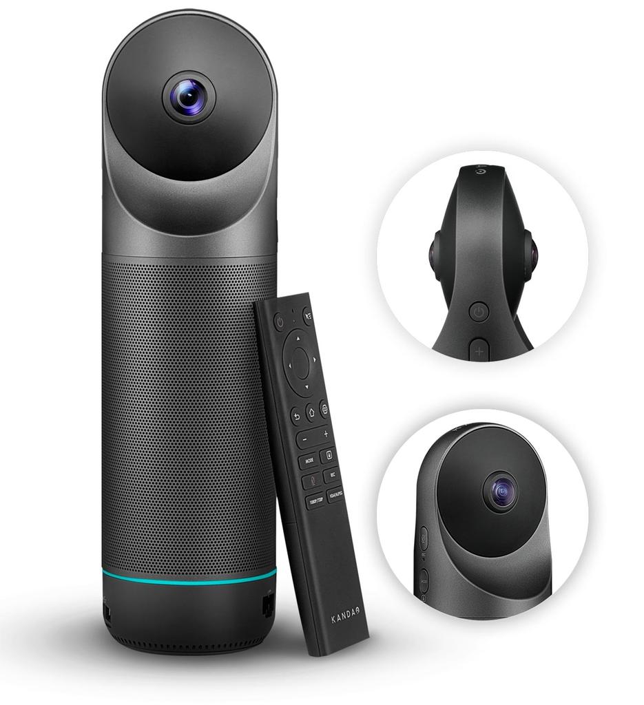 Kandao Meeting Pro 360 Degree Web Camera Web Conference Camera Equipped with Microphone Speaker AI Voice Recognition Face Recognition Auto Focus Zoom