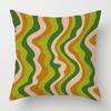 Декор для дома Яркий волнистый узор Цифровая печать Наволочки с узором Чехол для подушки Подходит для дивана Спальни Автомобиля Наволочка