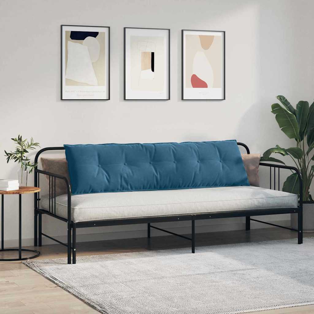 Back Cushion Blue 180 x 50 cm Cord Fabric