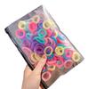 100Pcs Colorful Hair Ties Gentle Towel Ring Material Elastic Bands Hair Rings Styling Lightweight Versatile Accessories