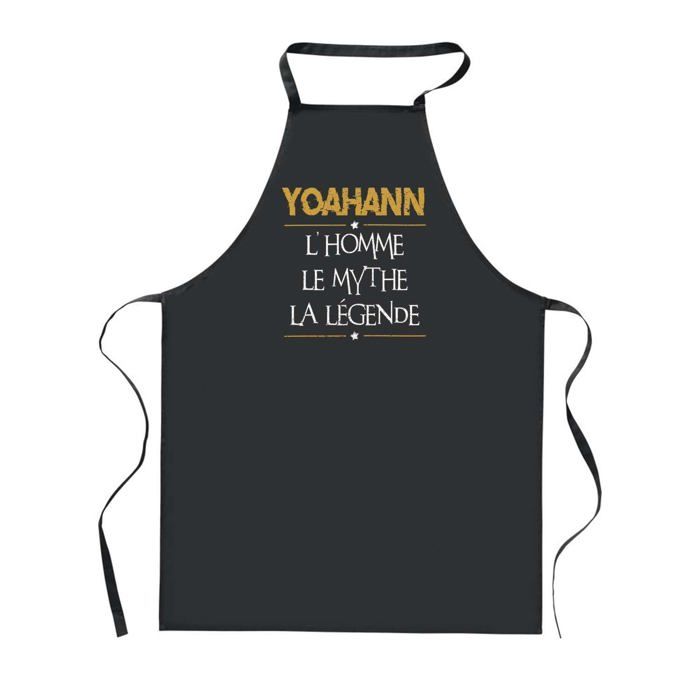 Tablier de cuisine - Yoahann - Motif bretonne - Coton résistant - Imprimé en France