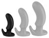 Spleet S Prostate Plug 14 X 4cm Black - DarkSil - Prostate Stimulators