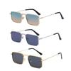 3pcs/set High Quality Rectangle Sunglasses Women Metal Frame Glasses Vintage Square Sun Glasses for Men Shades Female Eyewear
