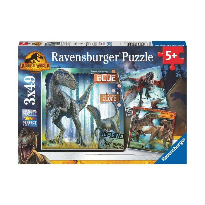 Ravensburger - Puzzle T-Rex Jurassic World 3x49 Pcs