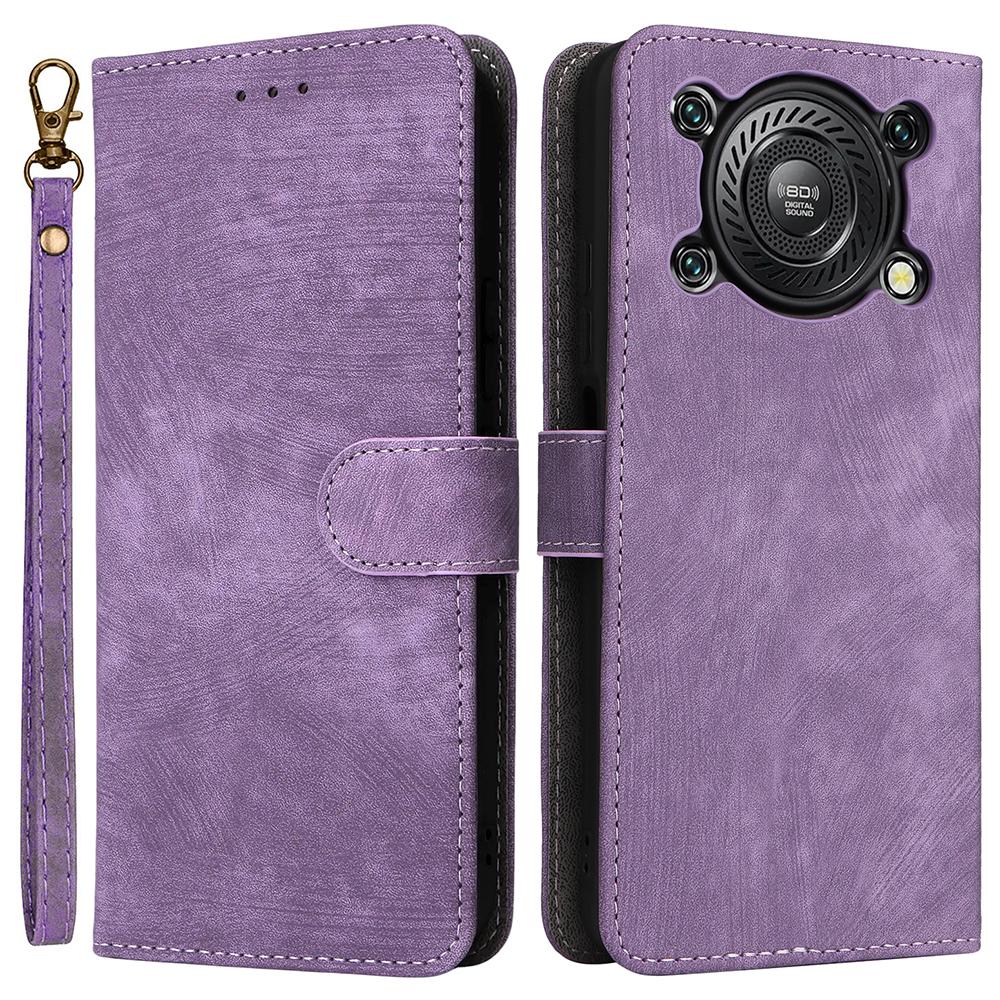 Для Oukitel C60/C60 Pro Чехол-кошелек с блокировкой RFID из ПУ кожи, чехол-подставка для телефона с ремешком