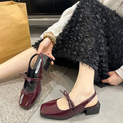 Модные новые сандалии женские туфли на низком каблуке с ремешком низкий каблук римские шлепанцы ткань ПУ резина лакированная кожа сандалии женские низкие