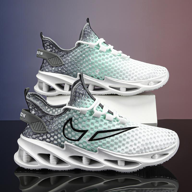 Мужские кроссовки для бега Модная мужская повседневная обувь Сетчатые дышащие кроссовки Легкие удобные теннисные спортивные тренировочные туфли