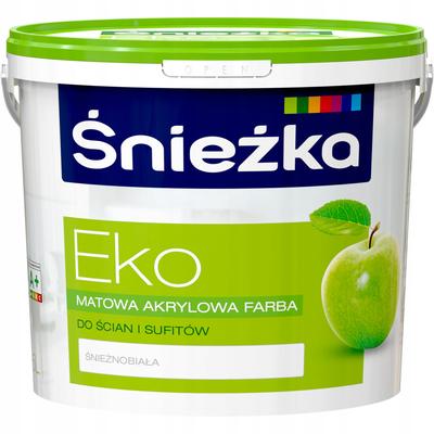 Śnieżka EKO белая гипоаллерная акриловая краска для стен и потолков 5 л