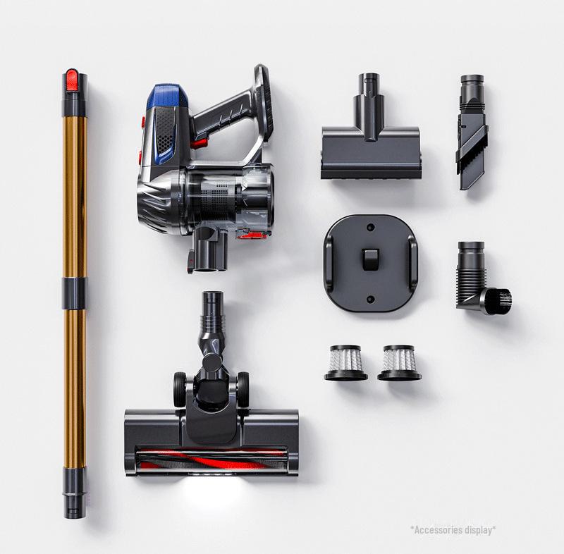 Wireless Vacuum Cleaner Accessory Set: Electric Floor Brush with Large Suction, HEPA Filter, and Battery Pack