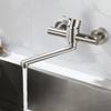 Kitchen Faucet Mixers Wall Mounted 304 Stainless Steel Mixer Tap Sink Faucet Hot Cold Water Mixer Mop Pool Tap Basin Faucet