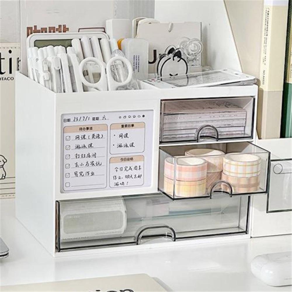 Многофункциональный настольный органайзер, ящик с держателем для ручек, большой вместительный настольный органайзер с несколькими отделениями, чехол для хранения