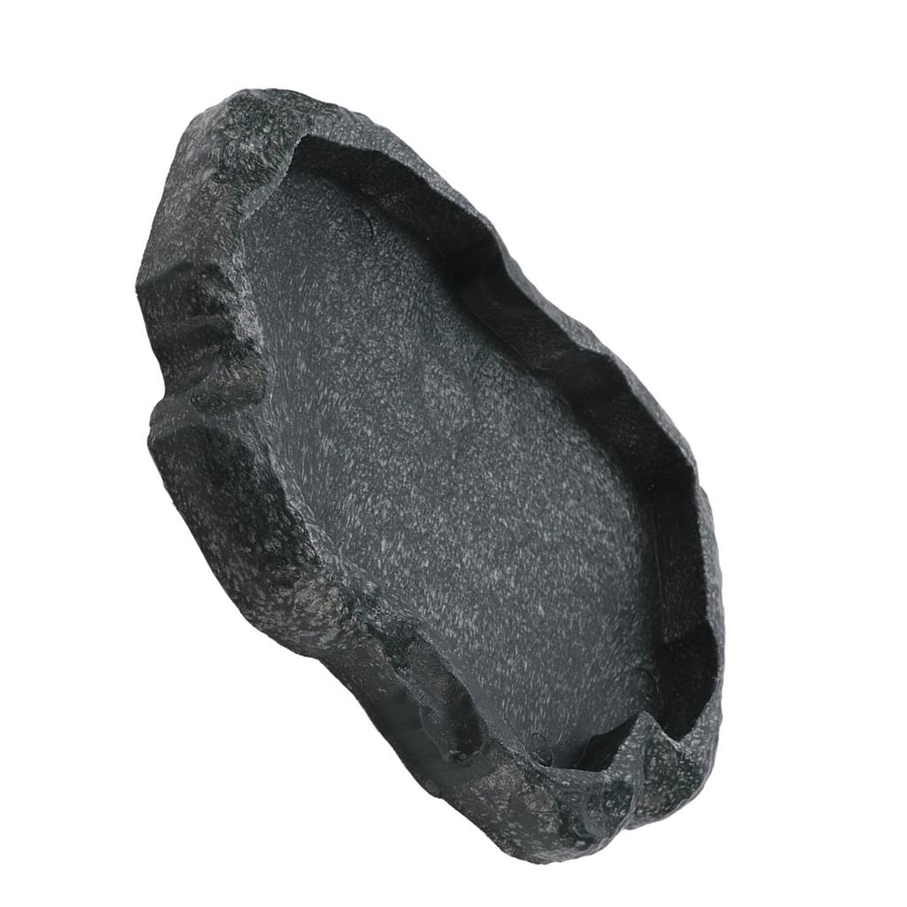 Кормушка для воды и еды из прочного камня для рептилий, черепах, ящериц(Зеленый М)