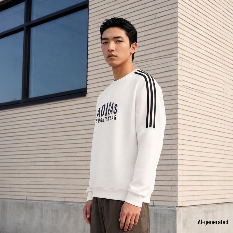 adidas Унисекс Повседневная Толстовка с Круглым Вырезом
