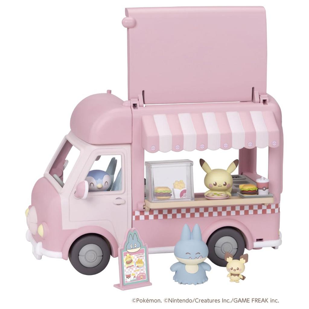 TAKARA TOMY Покемон Poke Piece Помощь Могумогу Фудтрак Начнём!