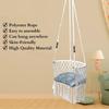 Sinfgle Seater Polyester Premium C Shape Swing For Adults/Kids For Home/Balcony, Garden/Hammock Hanging Swing Chair