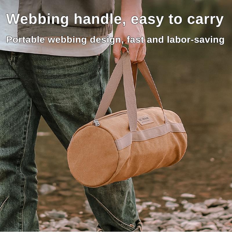Сумка для инструментов, сумка для хранения принадлежностей для кемпинга, сумка для хранения ветровой веревки для палатки, портативная сумка для кемпинга с гвоздями, круглая сумка