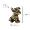 Retro Brass Naughty Puppy Miniature Ornament Deskop Office Decoration Cute Zodiac Animal Chihuahua Dog Figurine Statue Souvenirs