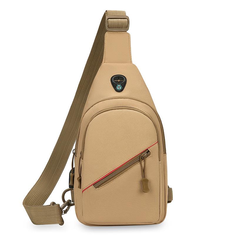 Men's Chest Bag Multifunctional Outdoor Sports Riding Crossbody Bag Light and Durable Fashion Simple Shoulder Bag Tide.