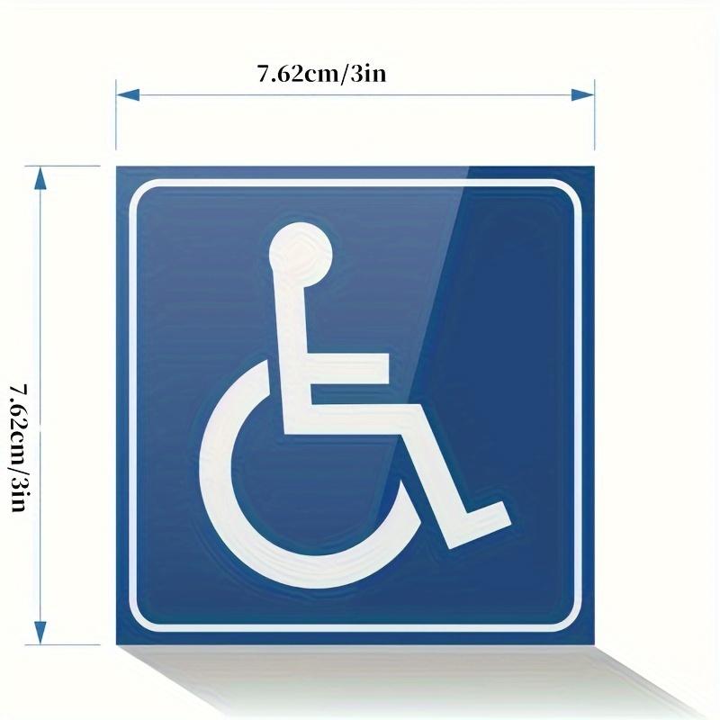 8 шт. Знак для инвалидов, инвалидность, мобильность, парковка, автомобильная наклейка, ПВХ, наклейка для авто