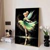 Disney 5D DIY Diamond Painting Tinker Bell and BalletStyle Art Illustration Full Round Diamond Mosaic Cartoon CrossStitch ArtPaintingforHomeDecoration