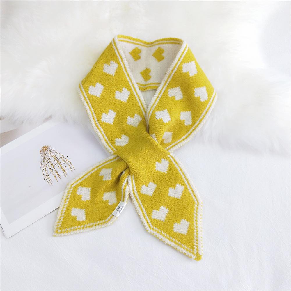 Knitted Wool Scarf Women's Autumn Winter Solid Color Fashion Warm Scarf