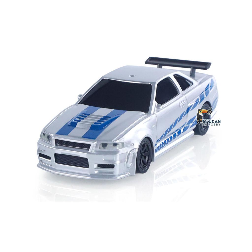AAXV1 1/43 RC Racing Car Radio Controlled High Speed Drift Car Vehicle 4WD RTR Mini Car Toy 2.4G Battery Lights Gyroscope Gift