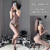 Sexy lingerie one-piece stockings mesh sexy black silk perspective seduction crotch passion free bed large size