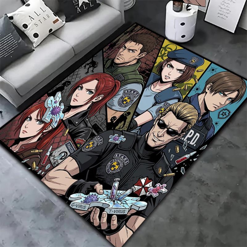 Resident Evil Carpet Rug For Living Room Bedroom Home Sofa Decoration Kids Play Nonslip Floor Mat