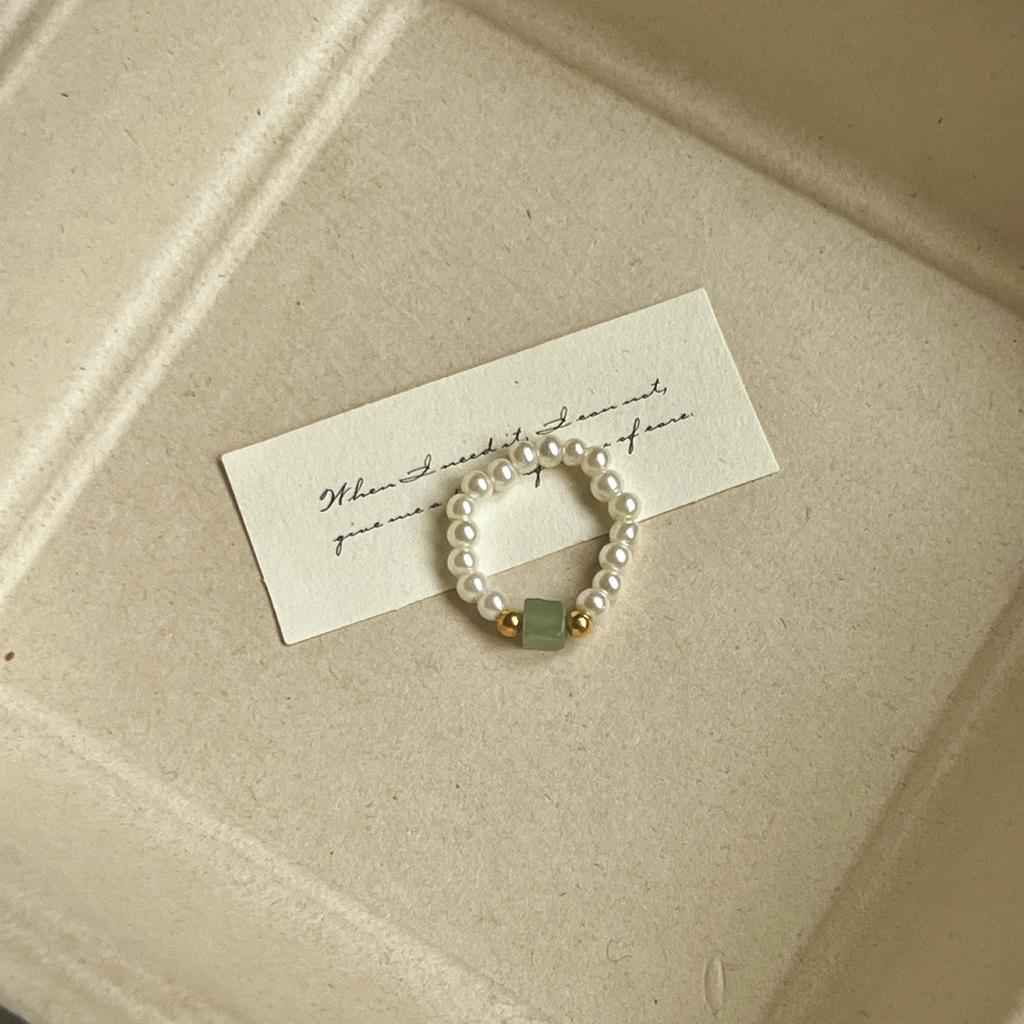 Цветное хрустальное кольцо с бисером, нишевый дизайн, чувство высокого класса, кольцо на палец, темперамент легкой роскоши, универсальные кольца-аксессуары