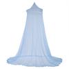 Elegant Lace Princess Kids Bed Canopy Curtain Mosquito Netting for Girls Room Bedding (Blue)