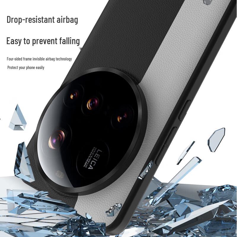 Магнитный чехол из веганской кожи для телефона Xiaomi 15 Ultra