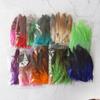 50Pcsdiy Ornaments Crafts Christmas Masks Stage Performance Costumes Colored Chicken Feather Cat Stick Feather