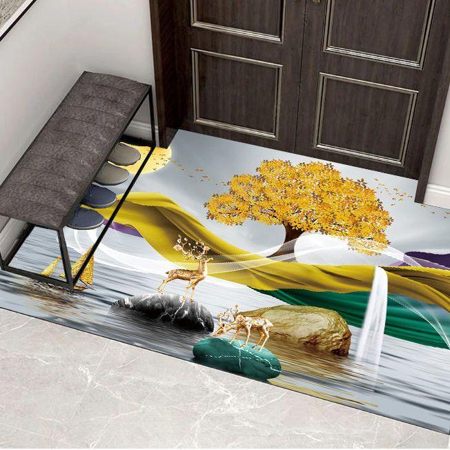 Входной коврик Напольные коврики Нескользящая основа Резиновый Приветственный придверный коврик Коврик для ванной комнаты Кухонный коврик