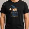 T-Shirt Herren Zauberer Igel Motiv Baumwolle Größe S bis 5XL