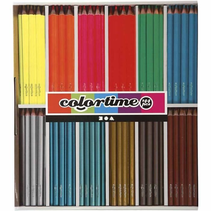 Crayons de couleur triangulaires de qualité supérieure. Réf 38088