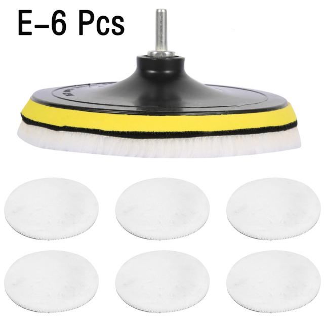 Car Polishing Sponge Pads Kit Buffing Waxing Foam Tool Polisher Machine Wax Pad for Removes Scratches Attachment Polishing Pad